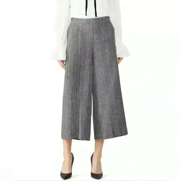 Osman Grey Pleated Culottes - Picture 1 of 4